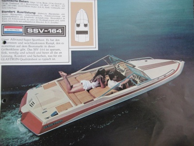 Original Glastron SSV-164 brochure